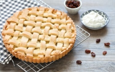 Crostata di ricotta e uvetta