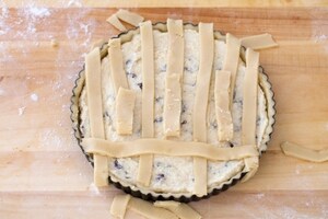 Preparazione Crostata di ricotta e uvetta - Fase 3