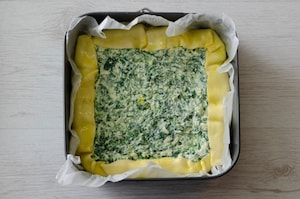 Preparazione Torta salata con ricotta, spinaci e fontina - Fase 3