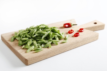 Preparazione Linguine di farro alle capesante, fagiolini e rapa rossa - Fase 1 Preparazione Linguine di farro alle capesante, fagiolini e rapa rossa - Fase 1