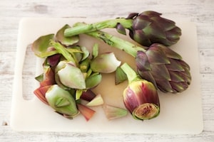 Preparazione Sformato di carciofi al parmigiano - Fase 1