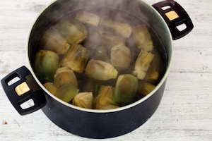 Preparazione Sformato di carciofi al parmigiano - Fase 2