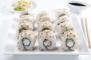 Preparazione Uramaki con gamberi e avocado - Fase 9