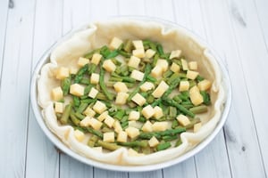 Preparazione Quiche agli asparagi - Fase 2