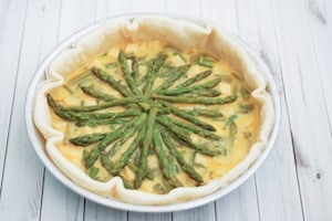 Preparazione Quiche agli asparagi - Fase 3