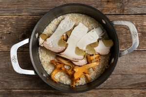 Preparazione Risotto finferli e porcini - Fase 3