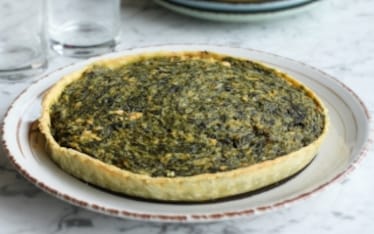 Torta di spinaci al salmone