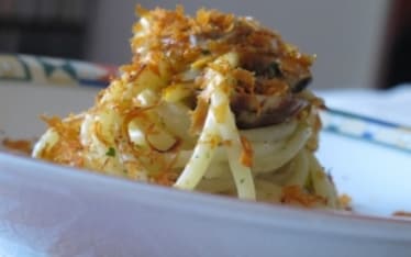 Spaghetti alle vongole veraci e bottarga di Cabras