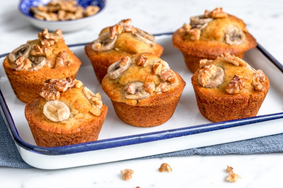 Ricetta Muffin alla banana Cucchiaio d'Argento
