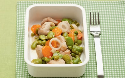 Bocconcini di coniglio con verdure