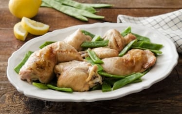 Pollo al limone e taccole