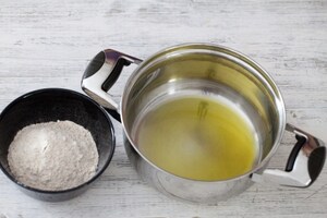 Preparazione Flan di piselli - Fase 3