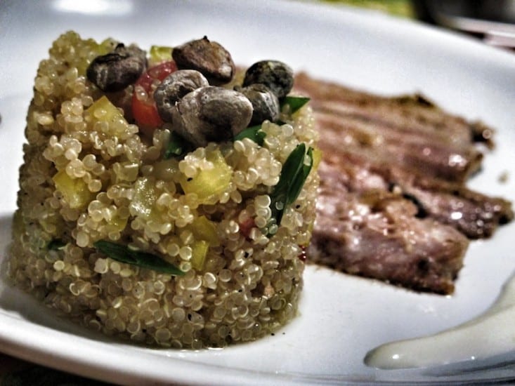 Insalata di quinoa con pesce e verdure ricetta