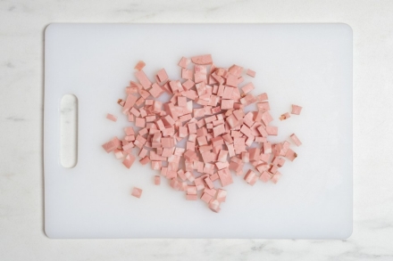 Preparazione Paccheri alla mortadella - Fase 1 Preparazione Paccheri alla mortadella - Fase 1