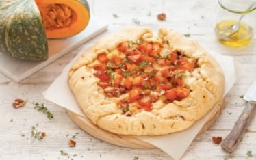Galette alla crema di zucca e fontina