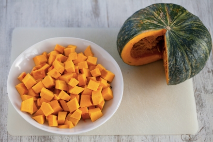 Preparazione Galette alla crema di zucca e fontina - Fase 2 Preparazione Galette alla crema di zucca e fontina - Fase 2