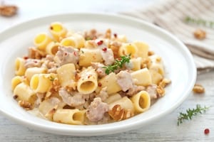 Preparazione Maccheroncini al gorgonzola - Fase 4
