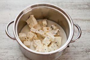 Preparazione Maccheroncini al gorgonzola - Fase 2