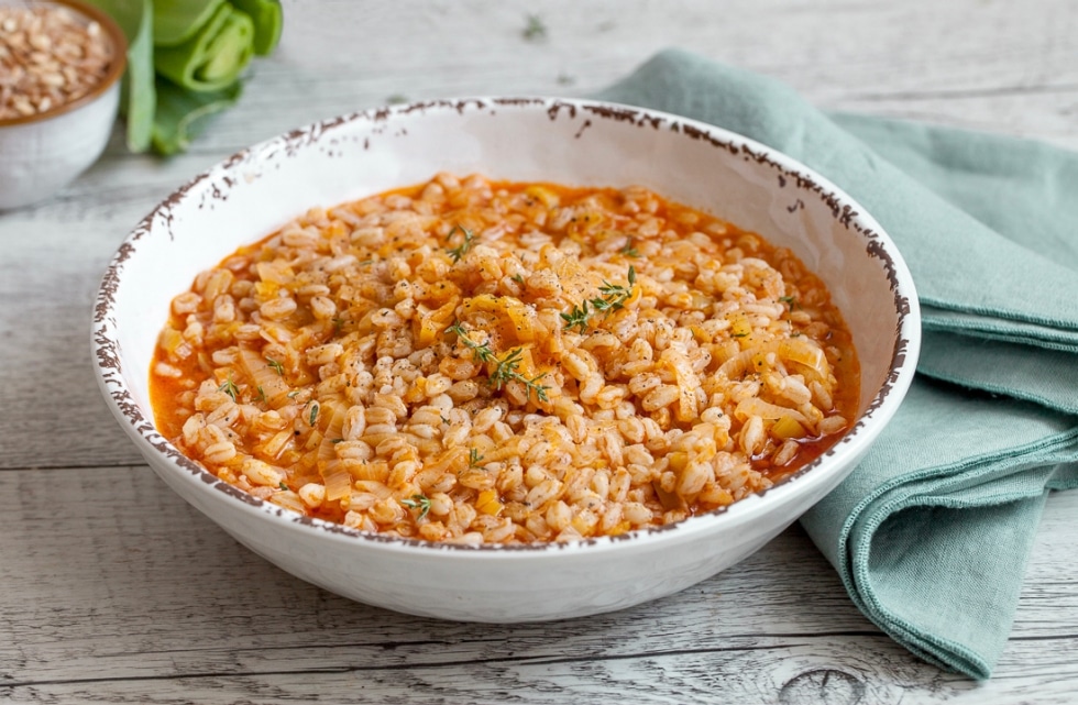 Minestra di farro e porri ricetta