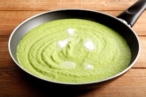 Preparazione Crema di piselli con gamberi al curry - Fase 3