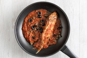 Preparazione Pasta al sugo di triglie - Fase 1