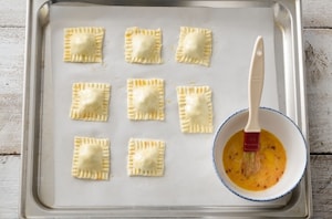 Preparazione Ravioli di sfoglia con broccoli e acciughe - Fase 3