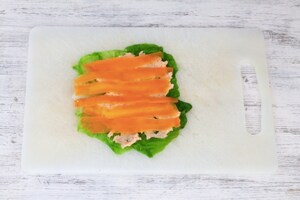 Preparazione Salmone con ragù di zucchine - Fase 5