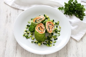 Preparazione Salmone con ragù di zucchine - Fase 9
