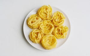 Preparazione Sformato di tagliatelle con pancetta e formaggio - Fase 1