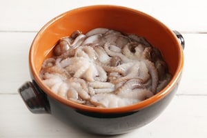 Preparazione Spaghetti al sugo di moscardini - Fase 1