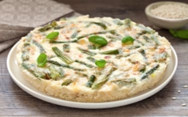 Crostata di riso e asparagi