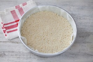 Preparazione Crostata di riso e asparagi - Fase 2