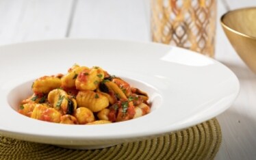Gnocchi alle cozze e zafferano