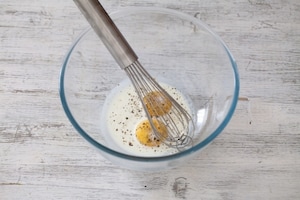 Preparazione Gratin di tagliolini panna e prosciutto - Fase 1