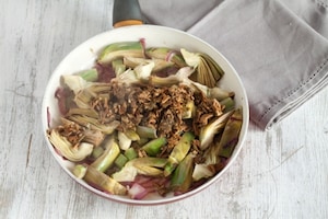 Preparazione Lasagne ai carciofi e funghi - Fase 3