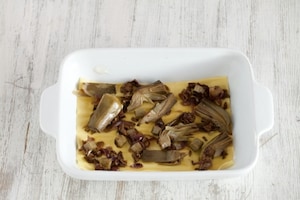 Preparazione Lasagne ai carciofi e funghi - Fase 4