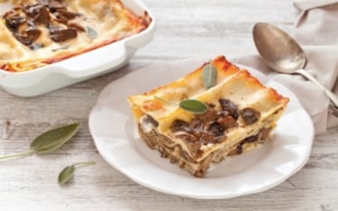 Lasagne alla crema di grana e funghi