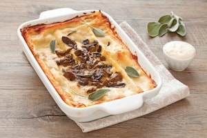 Preparazione Lasagne alla crema di grana e funghi - Fase 5