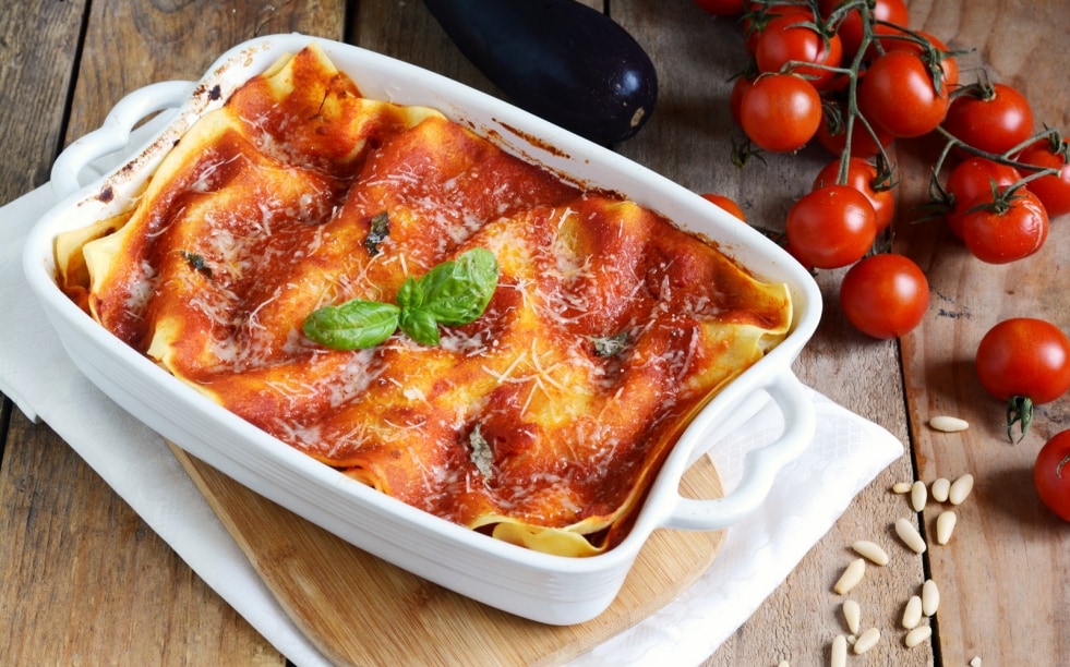 Lasagne alle melanzane e ricotta ricetta