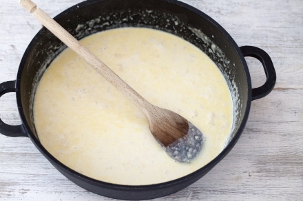 Preparazione Lasagne al sapore di mare - Fase 3 Preparazione Lasagne al sapore di mare - Fase 3