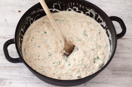 Preparazione Lasagne al sapore di mare - Fase 4 Preparazione Lasagne al sapore di mare - Fase 4