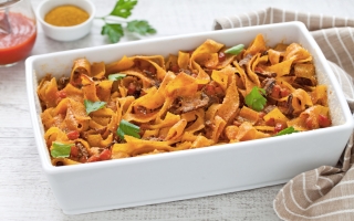 Pappardelle al curry Pappardelle al curry
