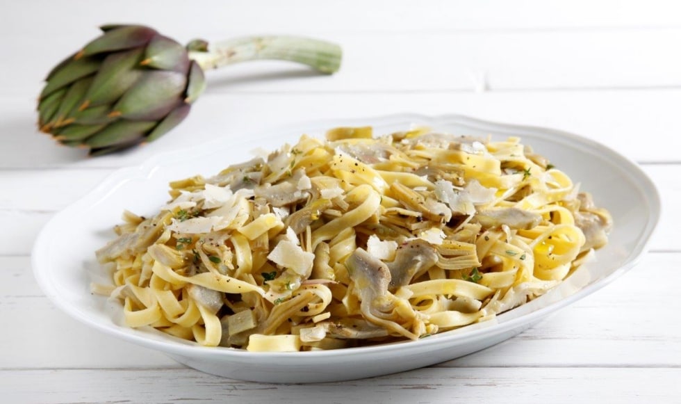 Pasta con i carciofi ricetta