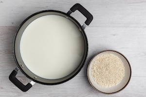 Preparazione Riso al latte - Fase 1