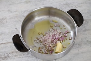 Preparazione Risotto ai cuori di finocchio - Fase 1