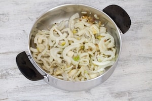 Preparazione Risotto ai cuori di finocchio - Fase 1