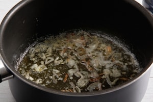 Preparazione Risotto al taleggio e profumo d’arancia - Fase 1