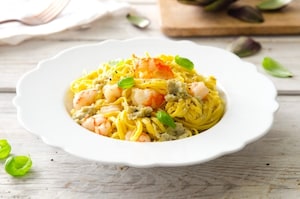 Preparazione Tagliolini ai gamberi e carciofi - Fase 4