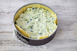 Preparazione Timballo di zucchine al basilico - Fase 4