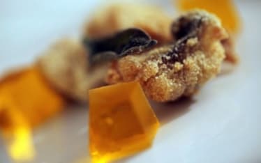 Gallinella fritta con gelatina al crodino